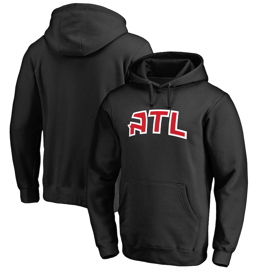 Men's Atlanta Hawks Black Alternate Logo Pullover Hoodie Men's Atlanta Hawks Black Alternate Logo Pullover Hoodie