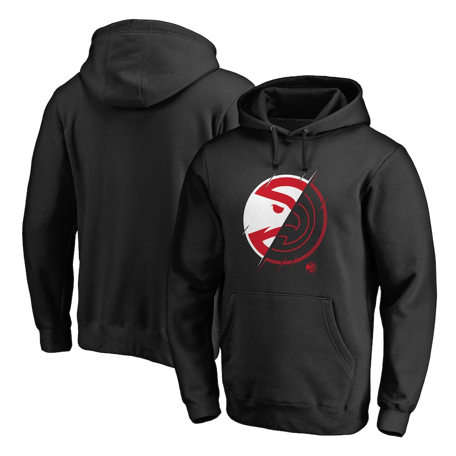 Men's Atlanta Hawks Black X-Ray Pullover Hoodie Men's Atlanta Hawks Black X-Ray Pullover Hoodie