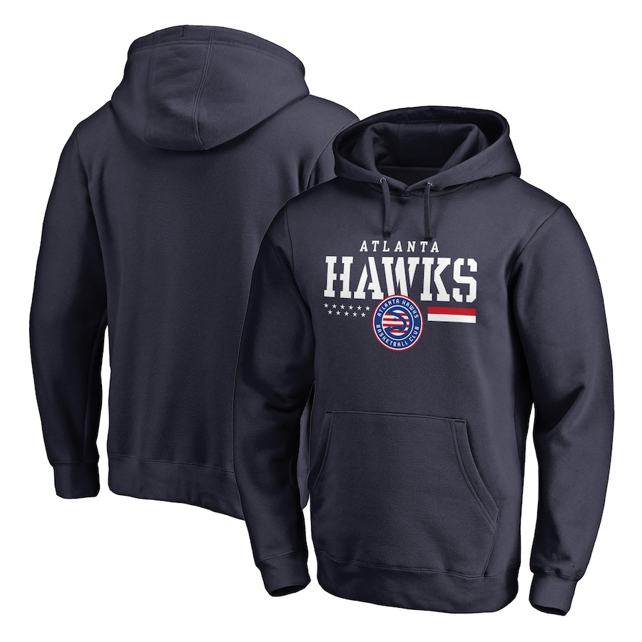 Men's Atlanta Hawks Navy Hoops For Troops Pullover Hoodie Men's Atlanta Hawks Navy Hoops For Troops Pullover Hoodie