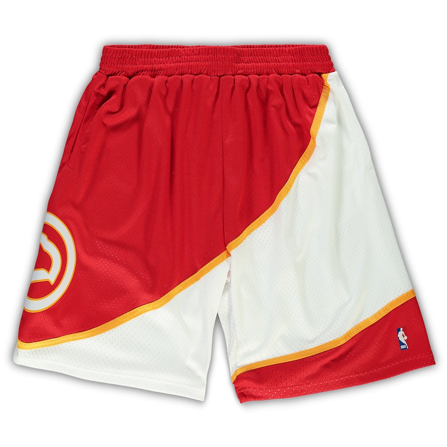 Men's Atlanta Hawks Mitchell & Ness Red Big & Tall Hardwood Classics Team Swingman Shorts