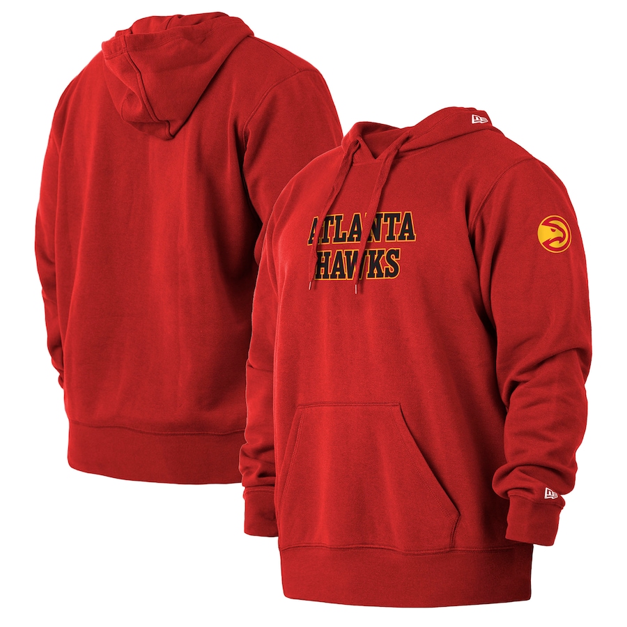 Men's Atlanta Hawks New Era Red 2021/22 City Edition Big & Tall Pullover Hoodie Men's Atlanta Hawks New Era Red 2021/22 City Edition Big & Tall Pullover Hoodie