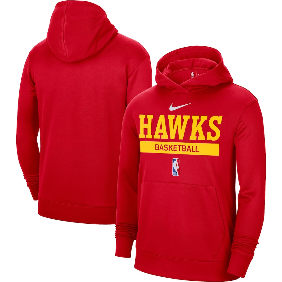 Men's Atlanta Hawks NBA Red 2022/23 Spotlight On-Court Practice Performance Pullover Hoodie Men's Atlanta Hawks NBA Red 2022/23 Spotlight On-Court Practice Performance Pullover Hoodie