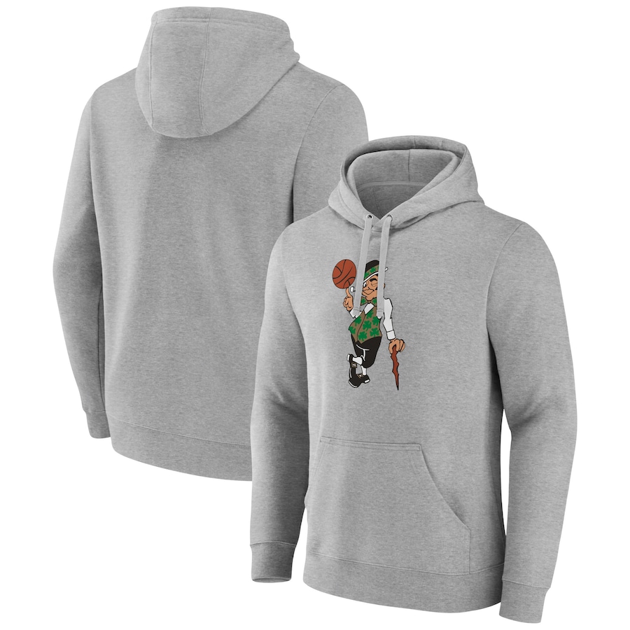 Men's Boston Celtics Gray Alternate Logo Pullover Hoodie