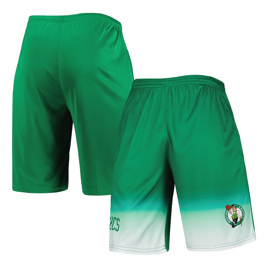 Men's Boston Celtics Kelly Green Fadeaway Shorts Men's Boston Celtics Kelly Green Fadeaway Shorts