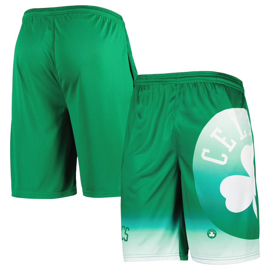 Men's Boston Celtics Kelly Green Graphic Shorts Men's Boston Celtics Kelly Green Graphic Shorts