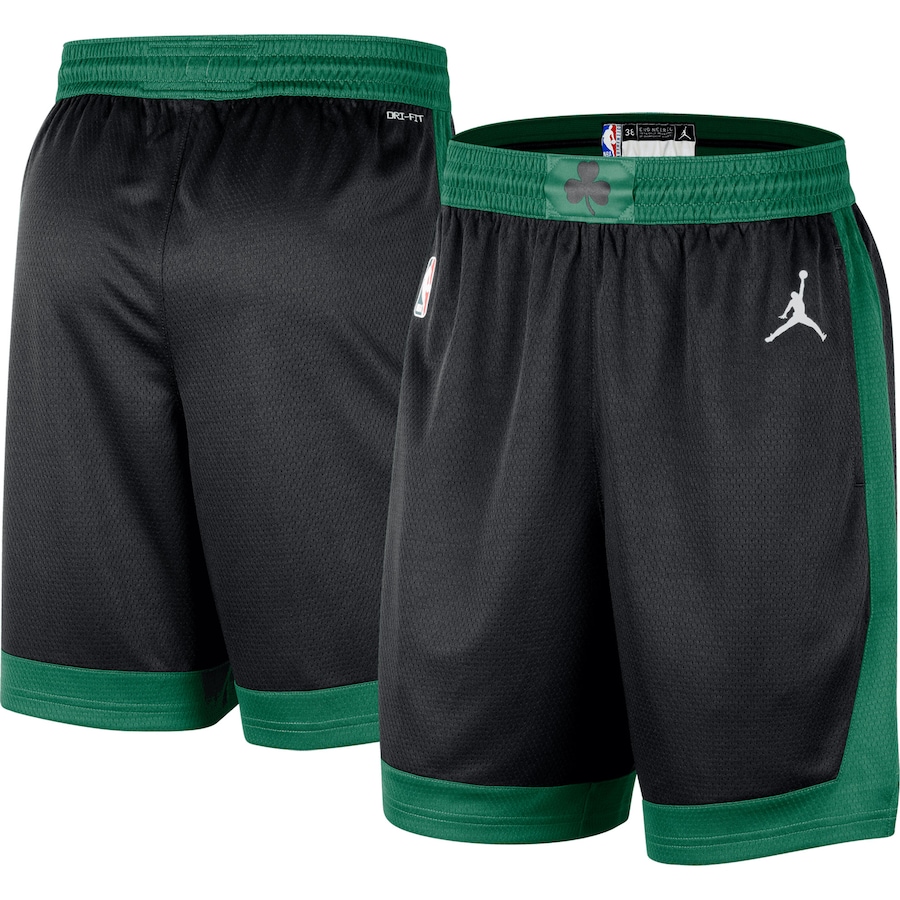 Men's Boston Celtics Jordan Brand Black 2022/2023 Statement Edition Swingman Performance Shorts