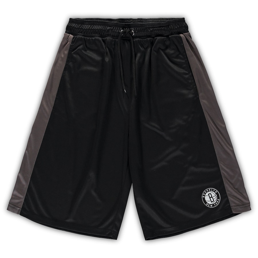 Men's Brooklyn Nets Black/Charcoal Big & Tall Performance Shorts