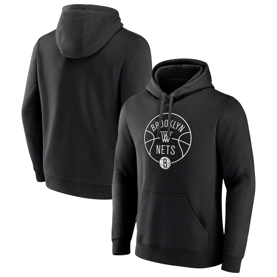 Men's Brooklyn Nets Black Tip-Off Pullover Hoodie Men's Brooklyn Nets Black Tip-Off Pullover Hoodie