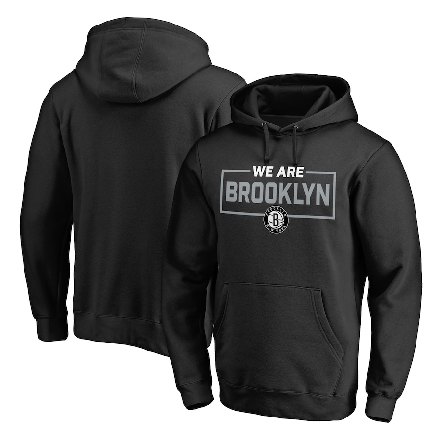 Men's Brooklyn Nets Black We Are Iconic Collection Pullover Hoodie