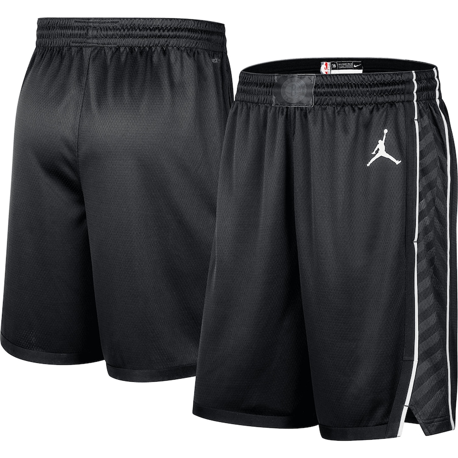 Men's Brooklyn Nets Jordan Brand Black 2022/2023 Statement Edition Swingman Performance Shorts