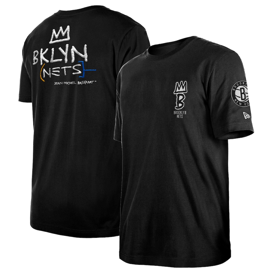Men's Brooklyn Nets New Era Black 2022/23 City Edition Elite Pack T-Shirt Men's Brooklyn Nets New Era Black 2022/23 City Edition Elite Pack T-Shirt