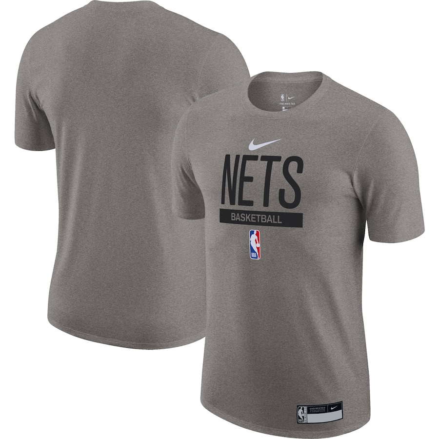 Men's Brooklyn Nets NBA Heather Gray 2022/23 Legend On-Court Practice Performance T-Shirt Men's Brooklyn Nets NBA Heather Gray 2022/23 Legend On-Court Practice Performance T-Shirt