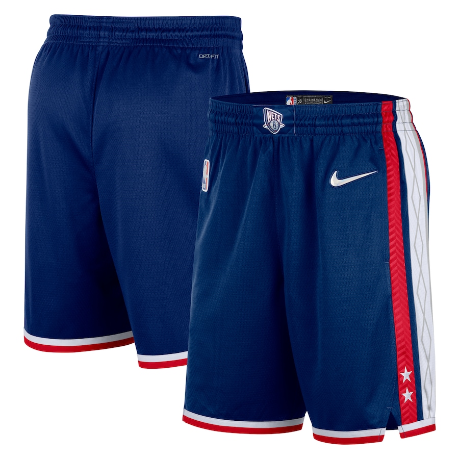 Men's Brooklyn Nets NBA Navy 2021/22 City Edition Swingman Shorts