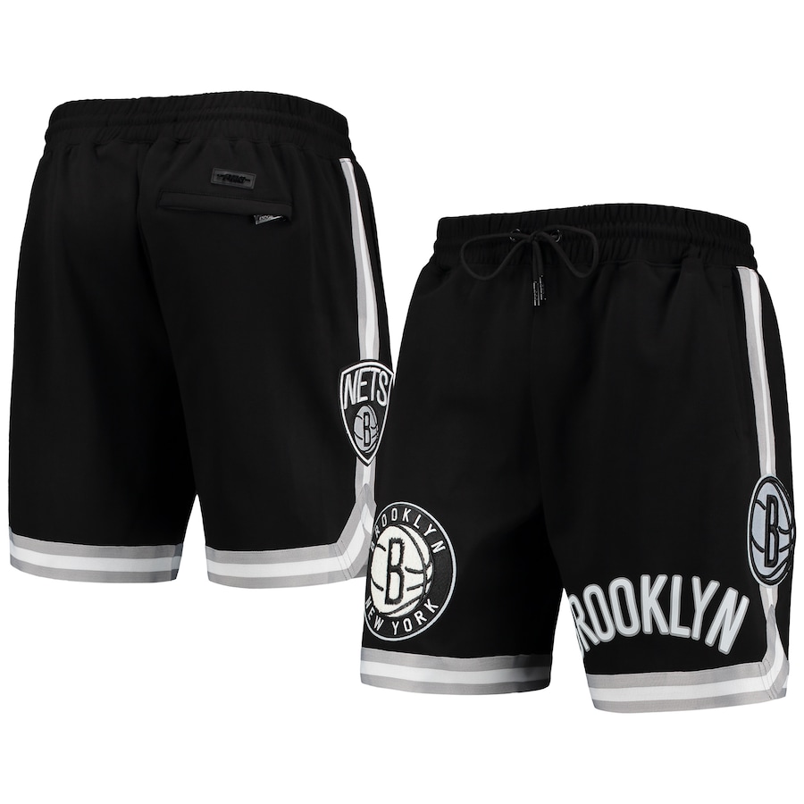 Men's Brooklyn Nets Pro Standard Black Chenille Shorts
