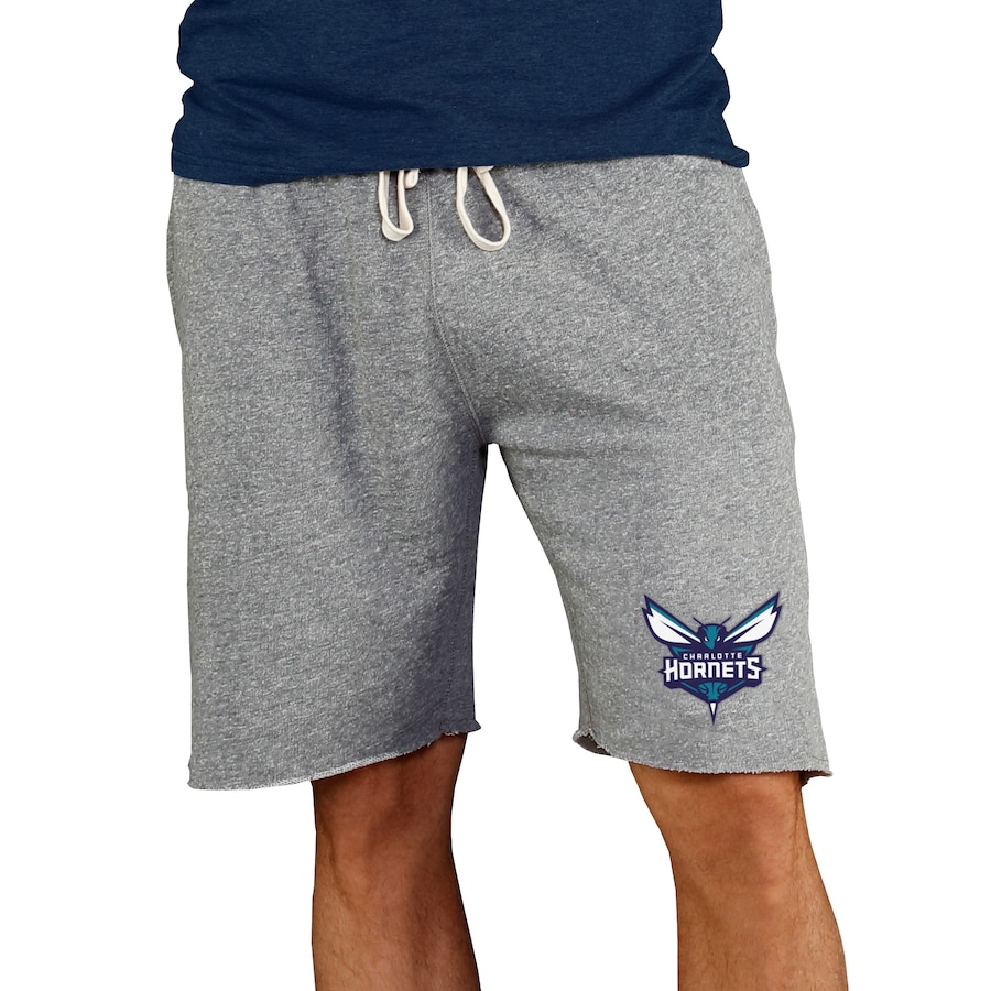 Men's Charlotte Hornets Concepts Sport Gray Mainstream Terry Shorts Men's Charlotte Hornets Concepts Sport Gray Mainstream Terry Shorts