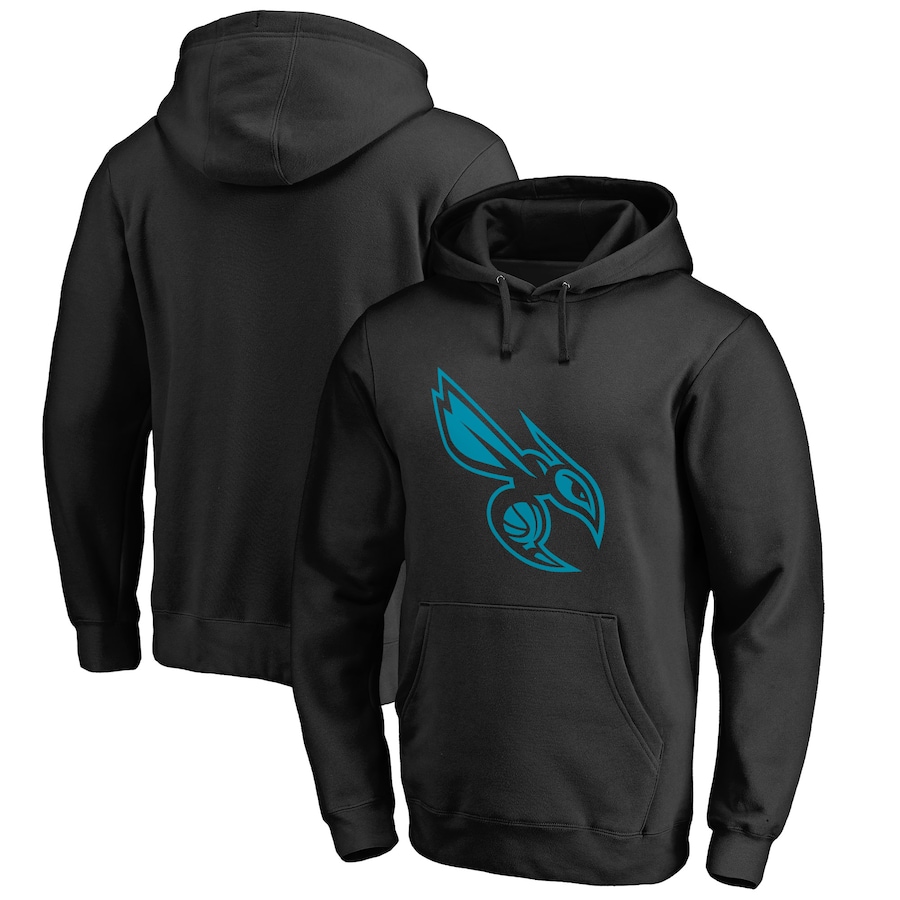 Men's Charlotte Hornets Black Taylor Pullover Hoodie Men's Charlotte Hornets Black Taylor Pullover Hoodie