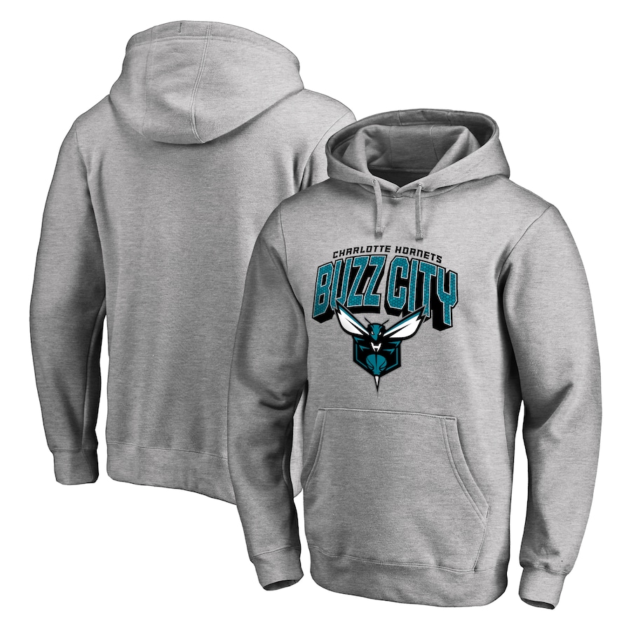 Men's Charlotte Hornets Hometown Collection Back In Black Pullover Hoodie