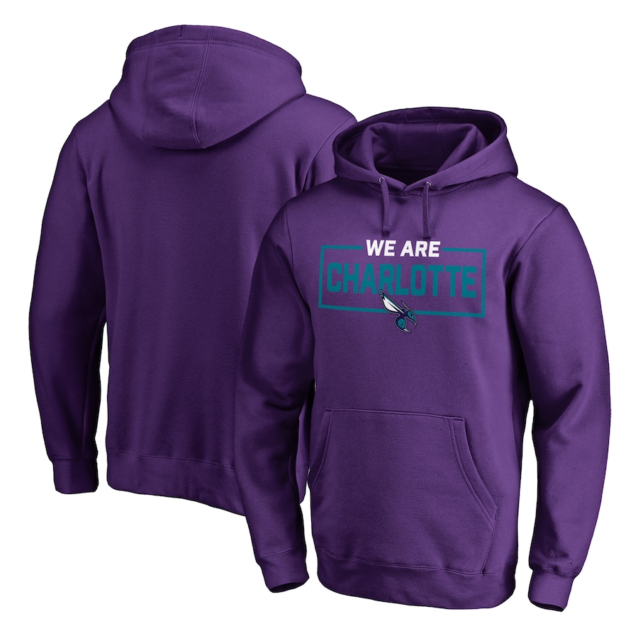 Men's Charlotte Hornets Purple We Are Iconic Collection Pullover Hoodie