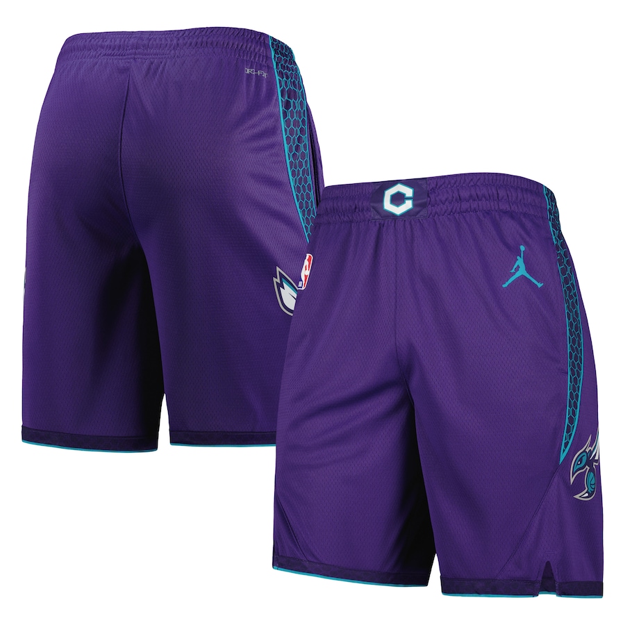 Men's Charlotte Hornets Jordan Brand Purple 2022/2023 Statement Edition Swingman Performance Shorts Men's Charlotte Hornets Jordan Brand Purple 2022/2023 Statement Edition Swingman Performance Shorts