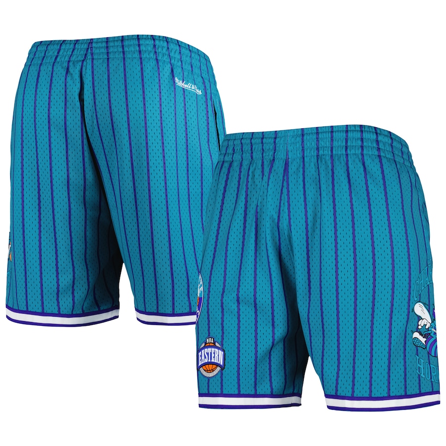 Men's Charlotte Hornets Mitchell & Ness Teal City Collection Heritage Mesh Shorts Men's Charlotte Hornets Mitchell & Ness Teal City Collection Heritage Mesh Shorts