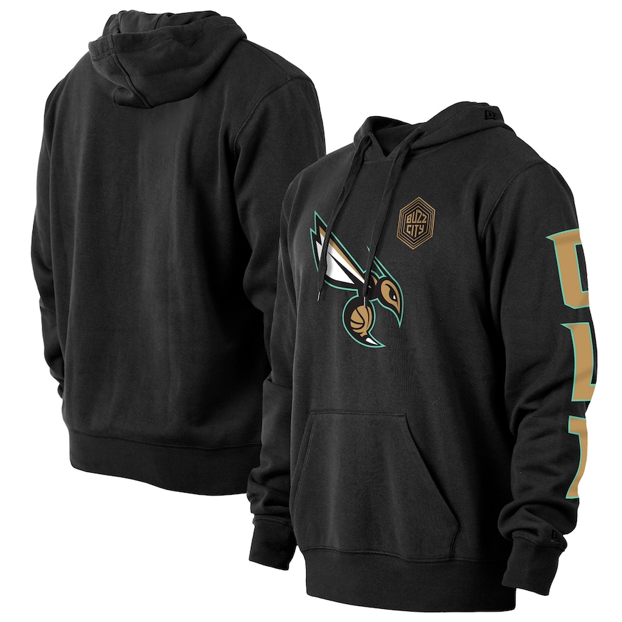 Men's Charlotte Hornets New Era Black 2022/23 City Edition Big & Tall Pullover Hoodie Men's Charlotte Hornets New Era Black 2022/23 City Edition Big & Tall Pullover Hoodie