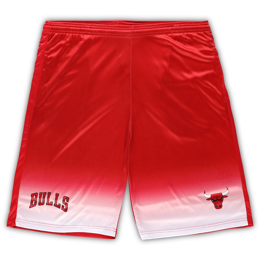 Men's Chicago Bulls Red Big & Tall Fadeaway Shorts
