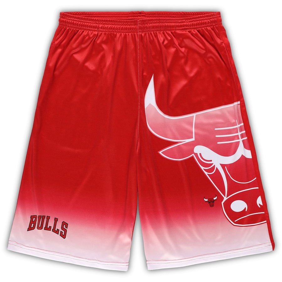 Men's Chicago Bulls Red Big & Tall Graphic Shorts Men's Chicago Bulls Red Big & Tall Graphic Shorts
