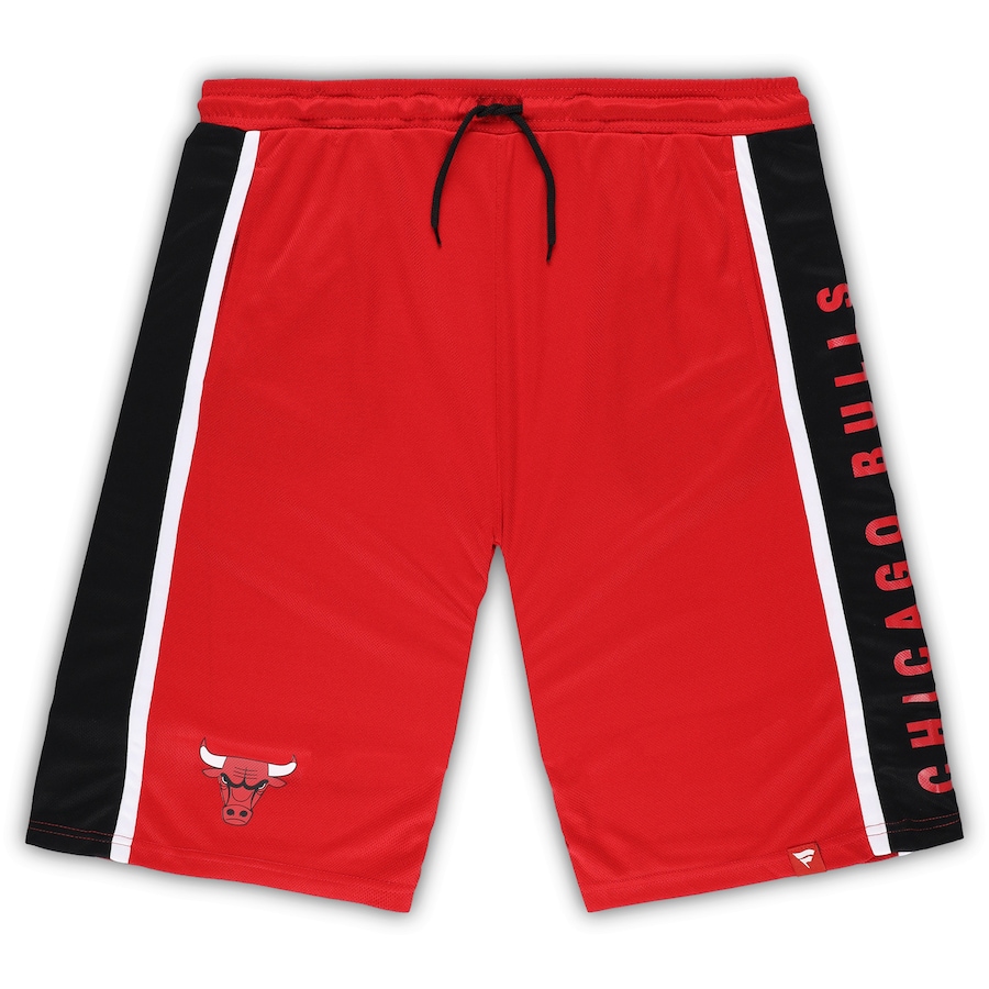 Men's Chicago Bulls Red Big & Tall Referee Iconic Mesh Shorts