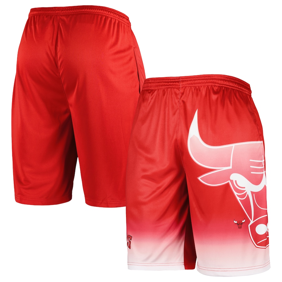 Men's Chicago Bulls Red Graphic Shorts Men's Chicago Bulls Red Graphic Shorts