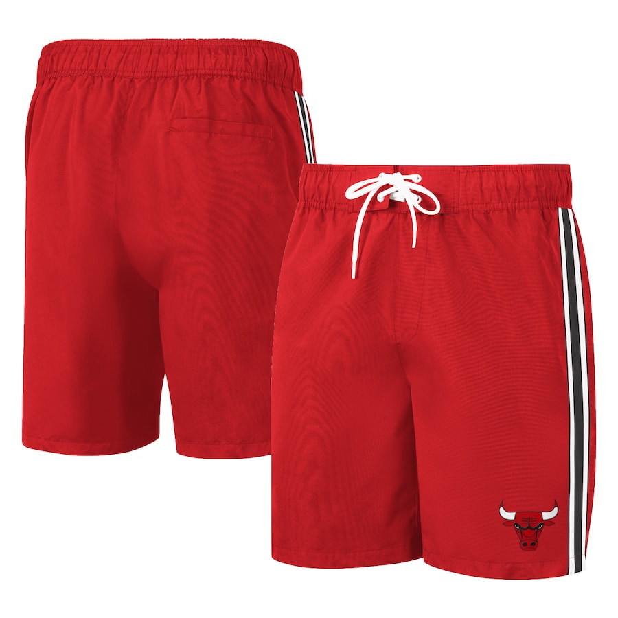 Men's Chicago Bulls G-III Sports by Carl Banks Red Sand Beach Volley Swim Shorts Men's Chicago Bulls G-III Sports by Carl Banks Red Sand Beach Volley Swim Shorts