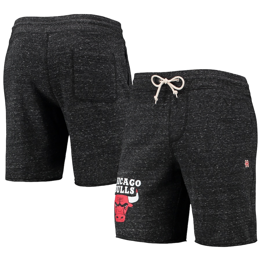 Men's Chicago Bulls Homage Charcoal Primary Logo Tri-Blend Sweat Shorts Men's Chicago Bulls Homage Charcoal Primary Logo Tri-Blend Sweat Shorts