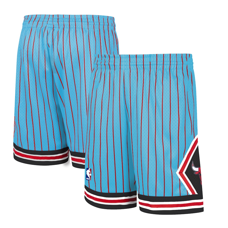 Men's Chicago Bulls Mitchell & Ness Blue Hardwood Classic Reload Swingman Shorts Men's Chicago Bulls Mitchell & Ness Blue Hardwood Classic Reload Swingman Shorts