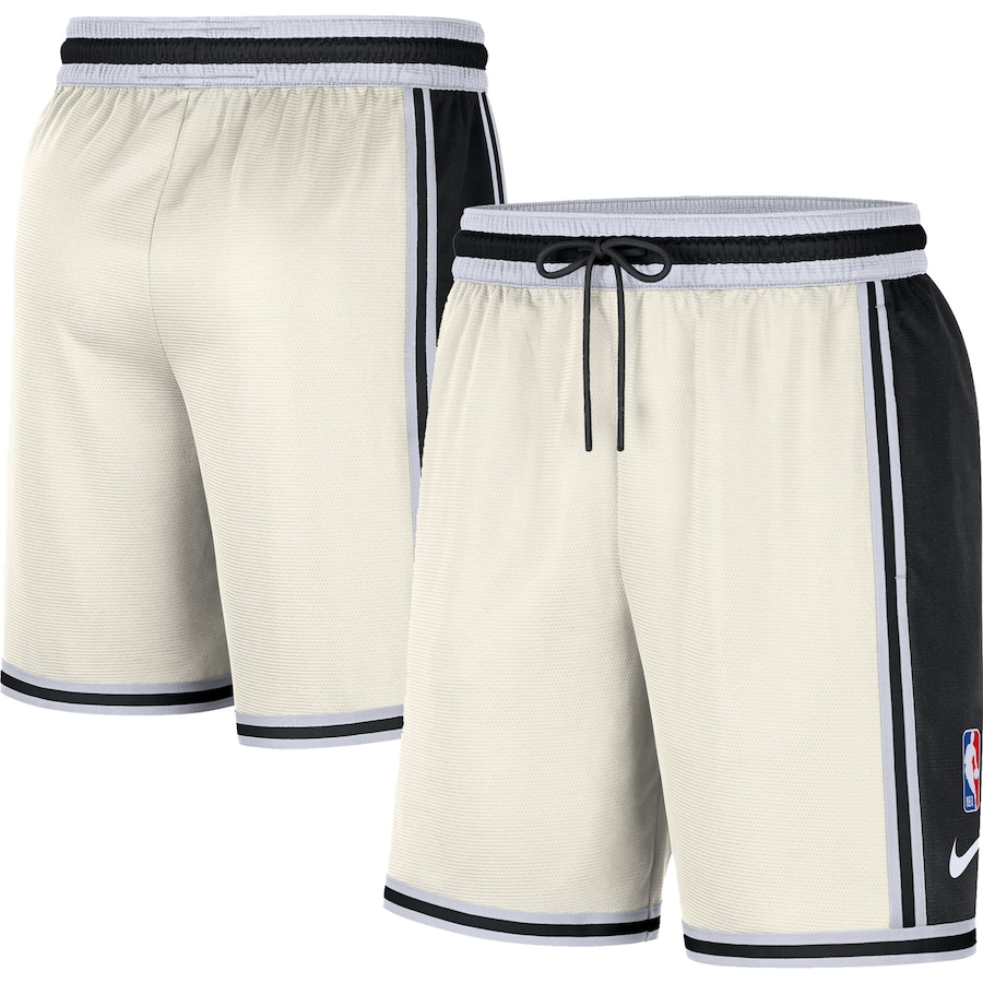 Men's Chicago Bulls NBA Cream Pre-Game Performance Shorts Men's Chicago Bulls NBA Cream Pre-Game Performance Shorts