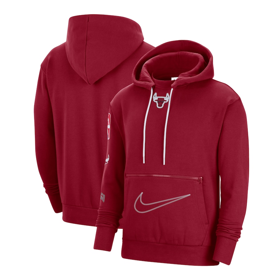 Men's Chicago Bulls NBA Red 2022/23 City Edition Courtside Heavyweight Fleece Pullover Hoodie Men's Chicago Bulls NBA Red 2022/23 City Edition Courtside Heavyweight Fleece Pullover Hoodie