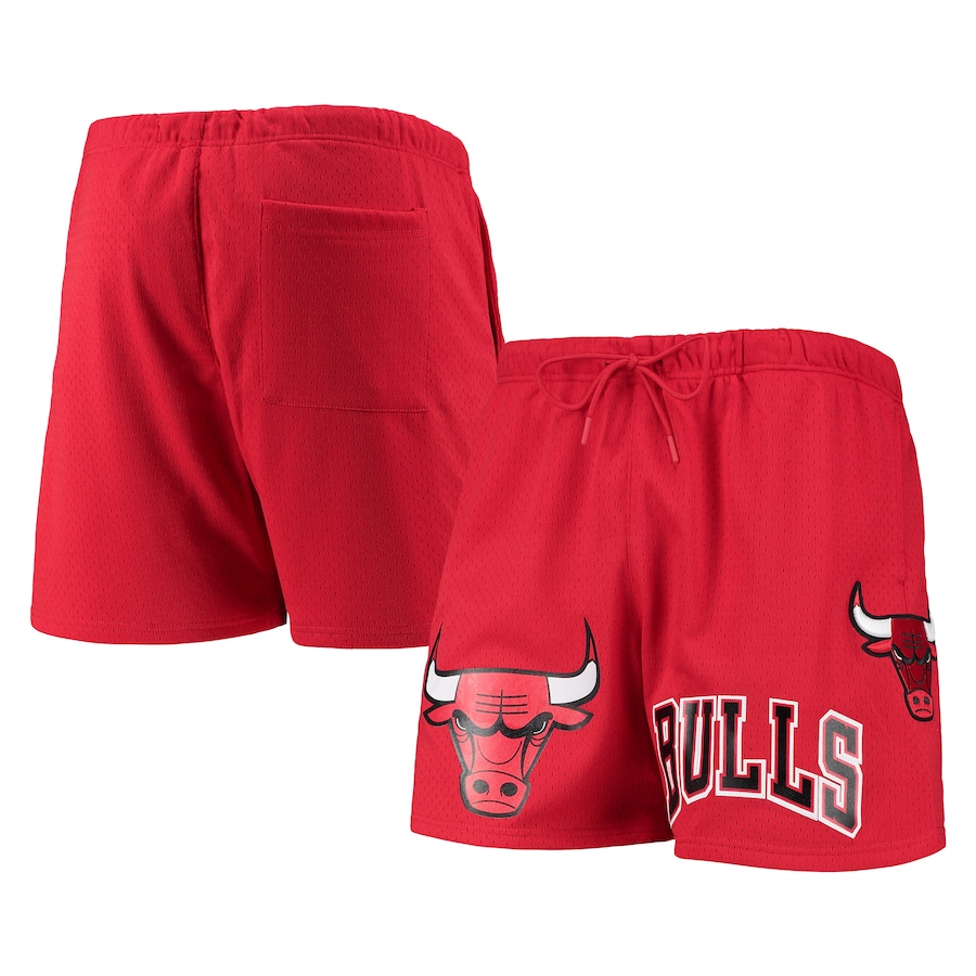 Men's Chicago Bulls Pro Standard Red Mesh Capsule Shorts Men's Chicago Bulls Pro Standard Red Mesh Capsule Shorts