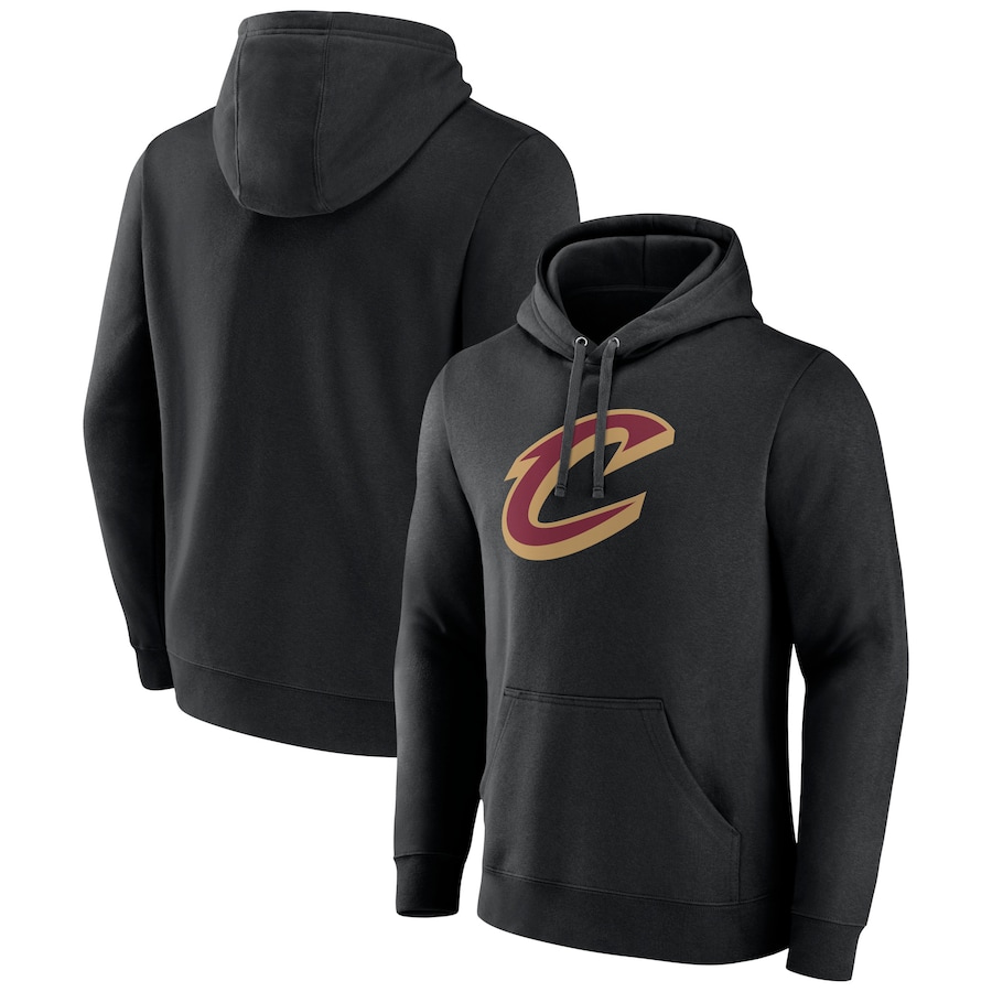 Men's Cleveland Cavaliers Black Logo Pullover Hoodie