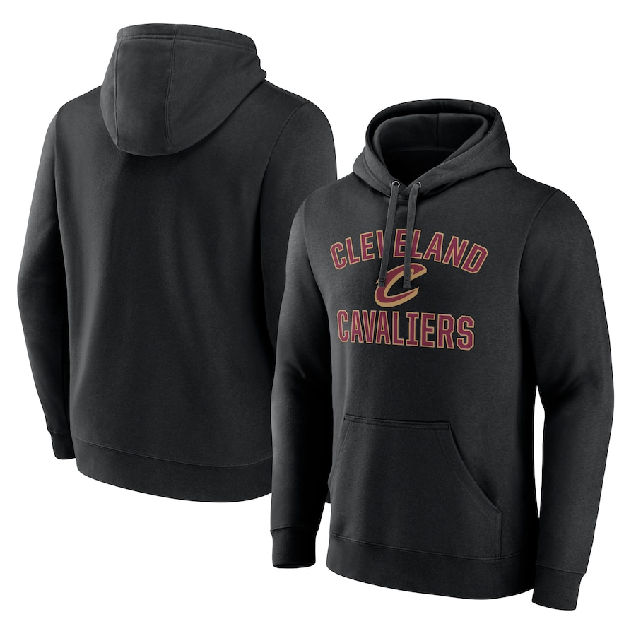 Men's Cleveland Cavaliers Black Victory Arch Pullover Hoodie Men's Cleveland Cavaliers Black Victory Arch Pullover Hoodie