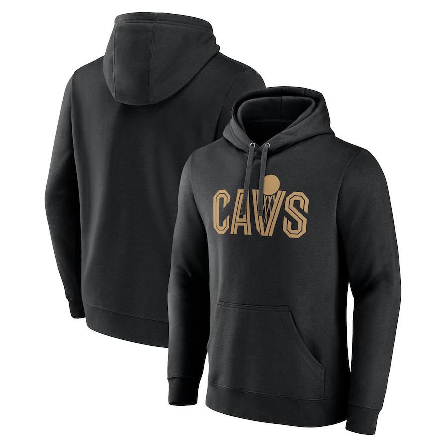 Men's Cleveland Cavaliers Black Wordmark Pullover Hoodie