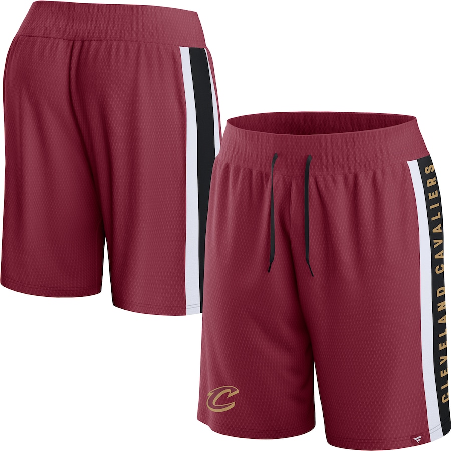 Men's Cleveland Cavaliers Wine Referee Iconic Mesh Shorts