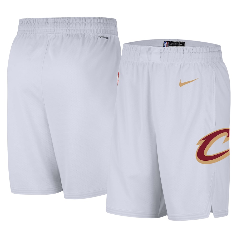 Men's Cleveland Cavaliers NBA White 2020/21 Association Edition Swingman Performance Shorts Men's Cleveland Cavaliers NBA White 2020/21 Association Edition Swingman Performance Shorts