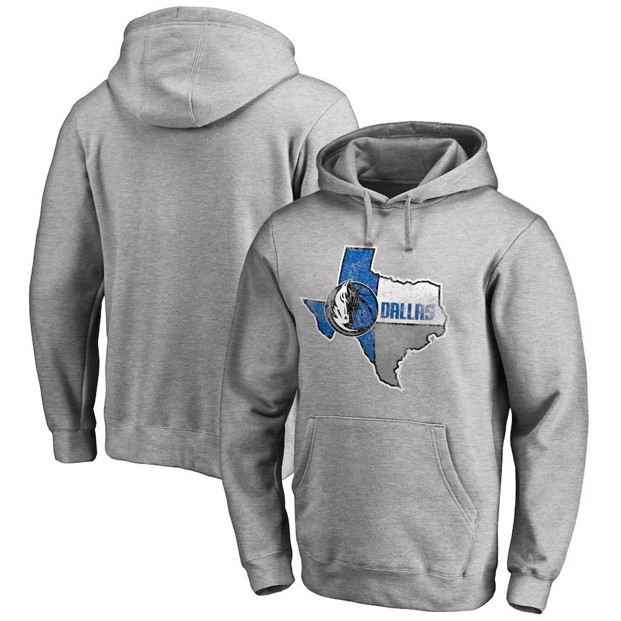 Men's Dallas Mavericks Ash Hometown Collection Lonestar Pullover Hoodie