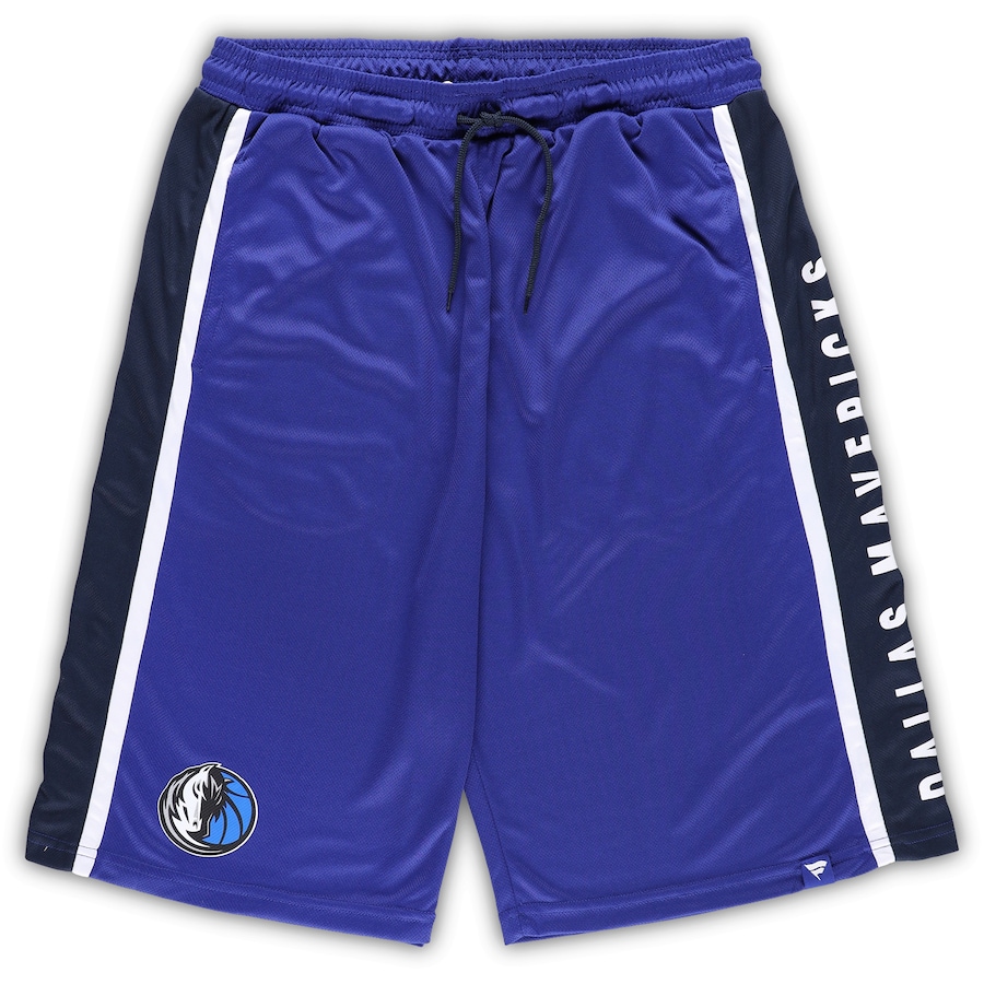 Men's Dallas Mavericks Blue Big & Tall Referee Iconic Mesh Shorts