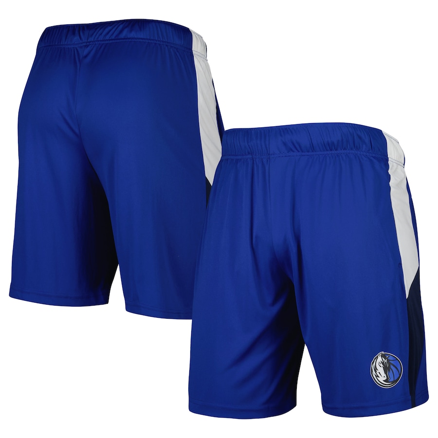 Men's Dallas Mavericks Blue Champion Rush Colorblock Performance Shorts Men's Dallas Mavericks Blue Champion Rush Colorblock Performance Shorts