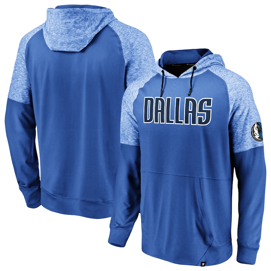 Men's Dallas Mavericks Blue Made To Move Space Dye Raglan Pullover Hoodie Men's Dallas Mavericks Blue Made To Move Space Dye Raglan Pullover Hoodie