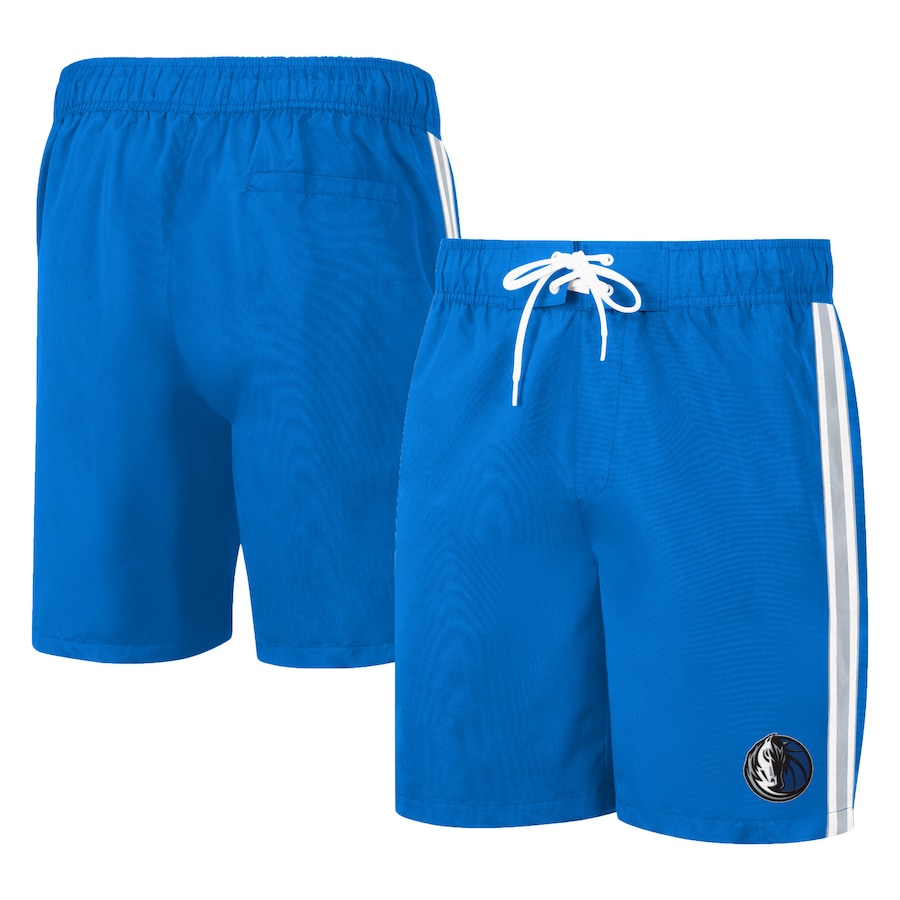 Men's Dallas Mavericks G-III Sports by Carl Banks Blue Sand Beach Volley Swim Shorts Men's Dallas Mavericks G-III Sports by Carl Banks Blue Sand Beach Volley Swim Shorts