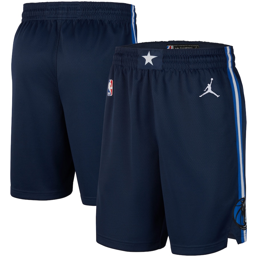Men's Dallas Mavericks Jordan Brand Navy/Royal 2020/21 Association Edition Performance Swingman Shorts Men's Dallas Mavericks Jordan Brand Navy/Royal 2020/21 Association Edition Performance Swingman Shorts