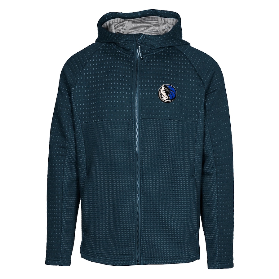Men's Dallas Mavericks Levelwear Navy Durham Insignia Full-Zip Hoodie