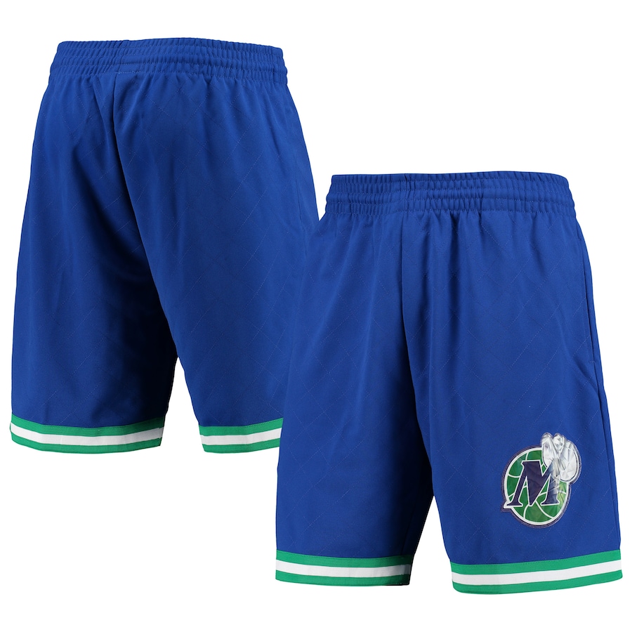Men's Dallas Mavericks Mitchell & Ness Blue 1998 Hardwood Classics 75th Anniversary Swingman Shorts Men's Dallas Mavericks Mitchell & Ness Blue 1998 Hardwood Classics 75th Anniversary Swingman Shorts