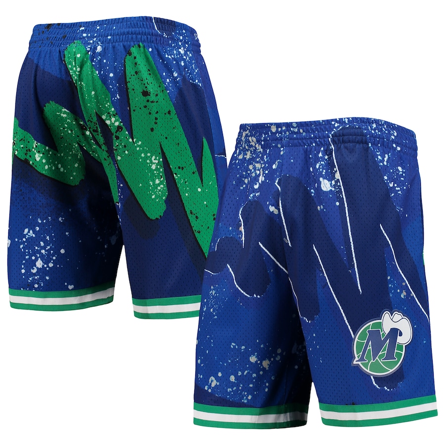 Men's Dallas Mavericks Mitchell & Ness Blue Hardwood Classics 1998 Hyper Hoops Swingman Shorts Men's Dallas Mavericks Mitchell & Ness Blue Hardwood Classics 1998 Hyper Hoops Swingman Shorts