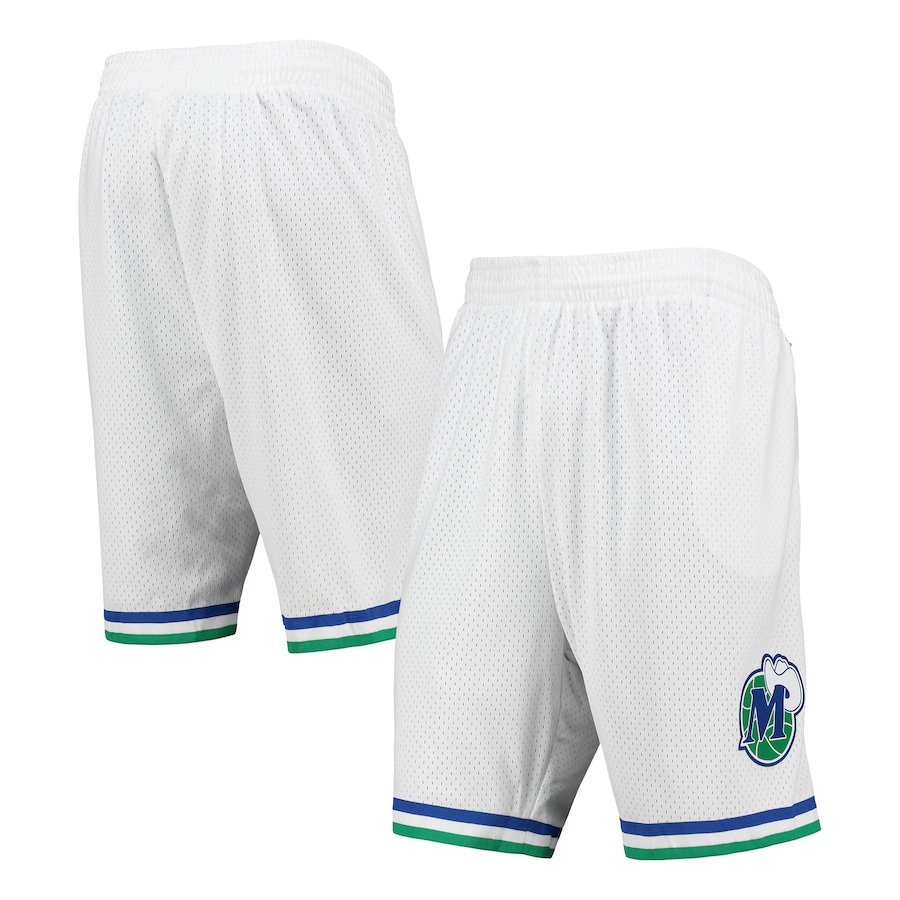 Men's Dallas Mavericks Mitchell & Ness White 1998-99 Hardwood Classics Swingman Shorts Men's Dallas Mavericks Mitchell & Ness White 1998-99 Hardwood Classics Swingman Shorts